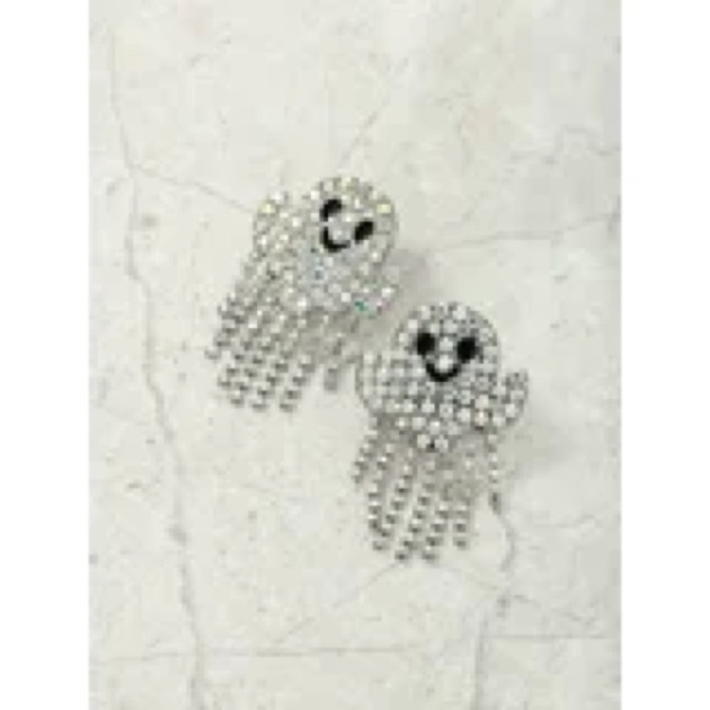 🎃Sparkling Ghost Earrings - Picture 2 of 4